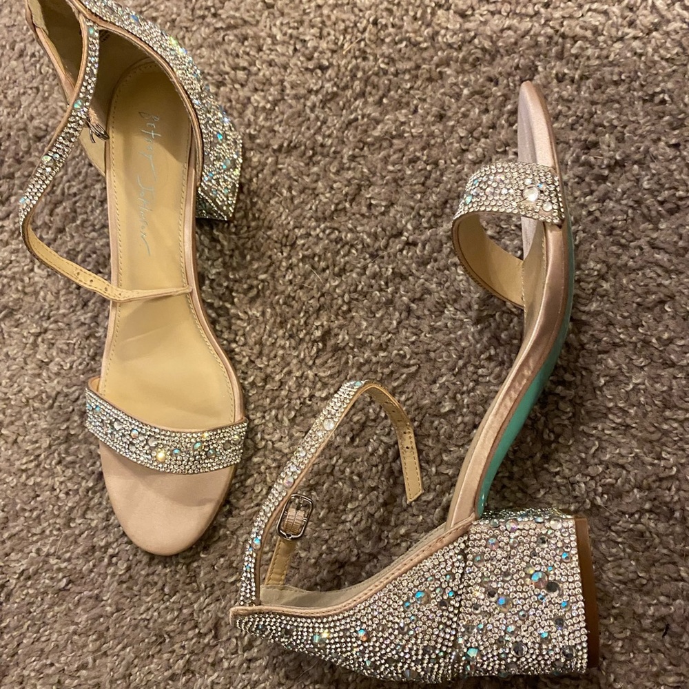 Betsey Johnson Mari Champagne Heels